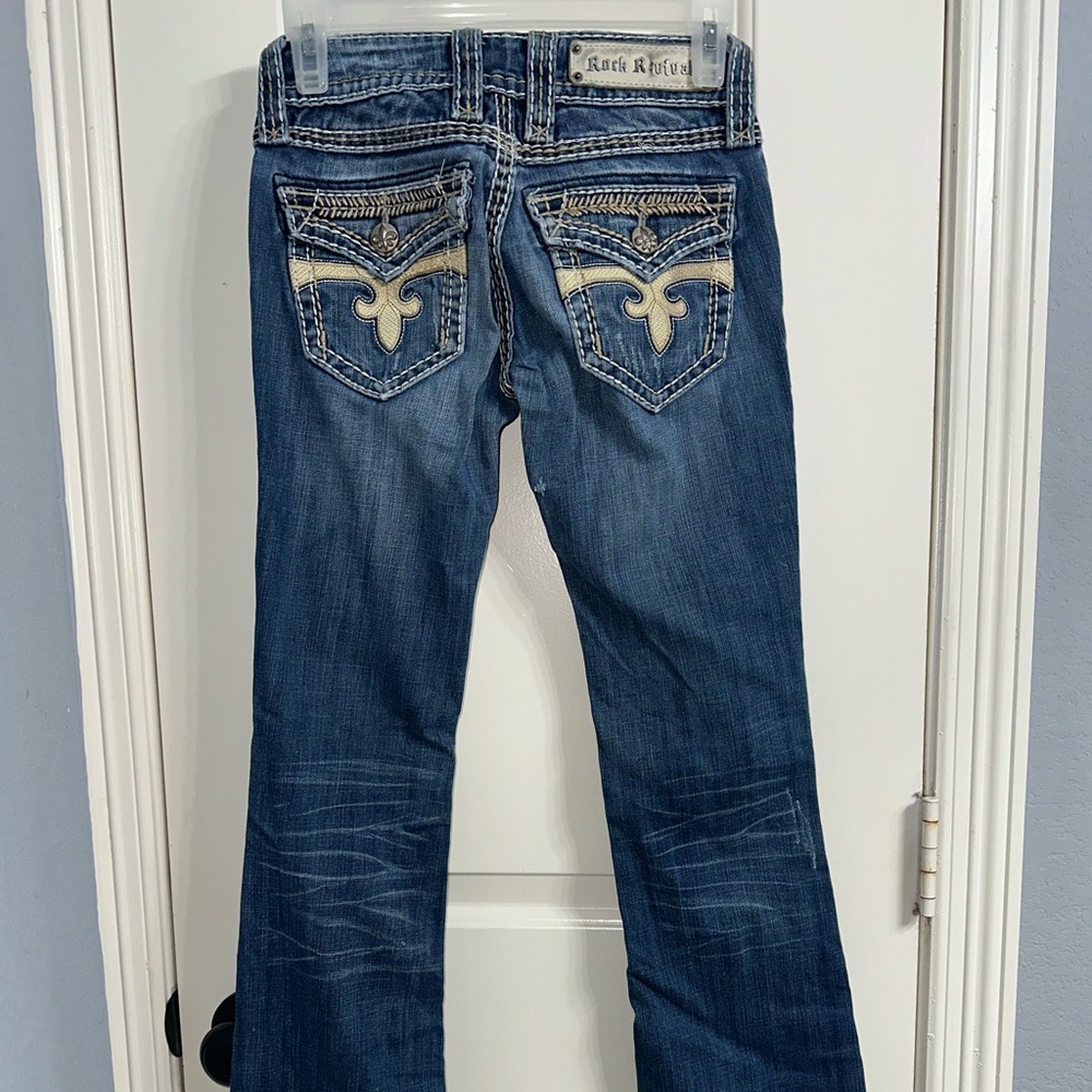 Rock Revival Blue Women’s Jeans size 24 - Picture 6 of 14